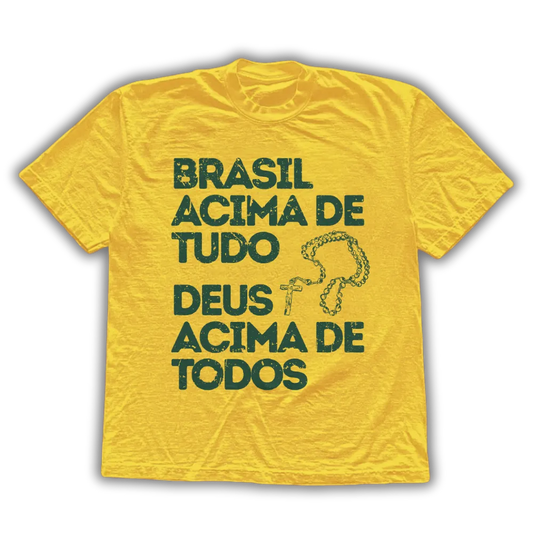 Deus acima de todos - camiseta